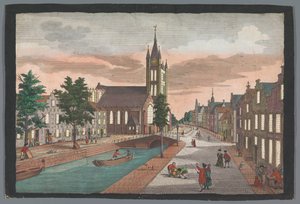 Ansicht der Alten Kirche in Delft