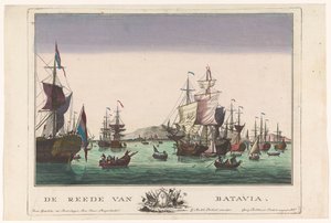 Ansicht des Hafens von Batavia