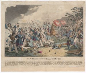 Die Schlacht von Ostroleka am 26. Mai 1831 von Georg Benedikt Wunder