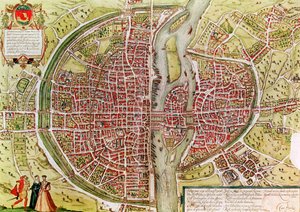 Karte von Paris aus 