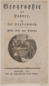 Titelblatt mit Vignette zu "Geographie für jedermann" von Georg Christian Schule