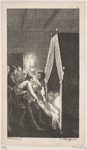 Titelvignette zu Smollett "Peregrine Pickles Tildragelser" von Georg Christian Schule