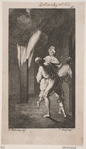Titelvignette zu Smollett "Peregrine Pickles Tildragelser" von Georg Christian Schule