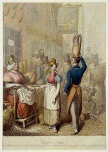 Tableau de Paris: Rue Montorgueil und Café-Restaurant 