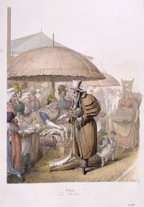 Die Märkte in Les Halles, 1831