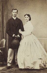 Porträt von Großfürst Nikolaus Alexandrowitsch von Russland 1843-1865 und Prinzessin Dagmark, 1864