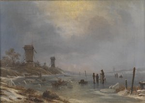 Ein Wintertag an der Elbe
