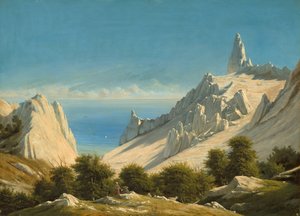 Ansicht von Sommerspiret, die Klippen von Møn, 1846