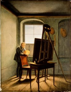Caspar David Friedrich in seinem Atelier von Georg Friedrich Kersting