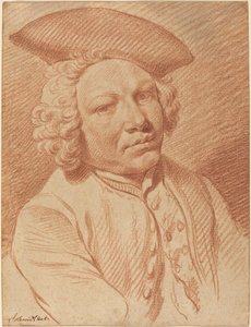 Porträt eines Mannes mit Dreispitz von Georg Friedrich Schmidt