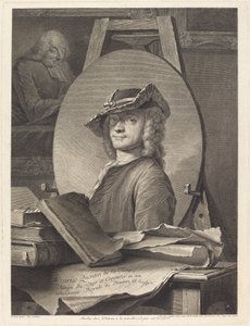 Maurice Quentin de la Tour von Georg Friedrich Schmidt after Maurice Quentin de La Tour