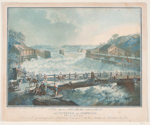 Ansicht des ersten Wasserfalls von Tisteddal in Norwegen von Georg Haas