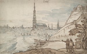 Ansicht von Landshut von Georg Hoefnagel
