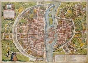 BRAUN, George (1541-1622). ORTELIUS, Abraham (1527-1598). HOGENBERG, Franz (1535-1590). Civitatis Orbis Terrarum (Theatrum orbis terrarum). 1572-1617. Paris (1572). Band I. Radierung. SPANIEN. KASTILIEN UND LEON. Salamanca. Universitätsbibliothek Salamanca von Georg Hogenberg Franz (1535 90) & Ortelius Abraham (1527 98) Braun