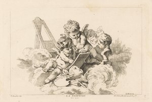 Malerei von Georg Leopold Hertel