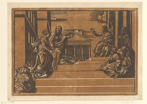 Marta führt Maria Magdalena zum Tempel von Georg Matheus