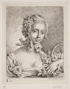 Ein Blumenmädchen von Georg Mathias Fuchs