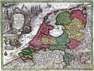 Karte von Holland