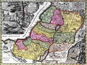 Das Heilige Land (Palästina) von Georg Matthäus Seutter