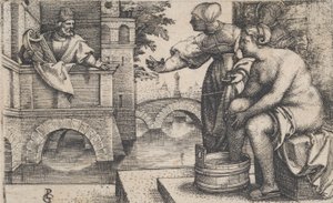 David und Bathseba von Georg Pencz