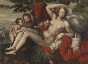 Leda und der Schwan, Mitte des 16. Jahrhunderts