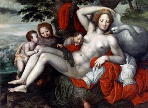 Leda und der Schwan von Georg Pencz