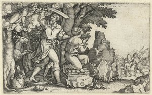 Opfer Abrahams von Isaak von Georg Pencz
