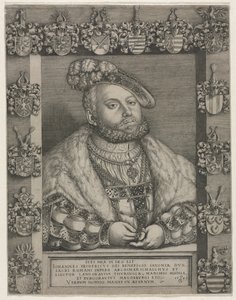 Porträt von Johann Friedrich I., "Der Großmütige," Kurfürst von Sachsen von Georg Pencz