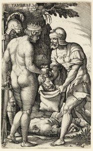 Tamiris, aus Griechische Heldinnen von Georg Pencz