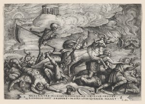 Der Triumph des Todes über die Zeit, aus den Triumphen von Petrarca von Georg Pencz