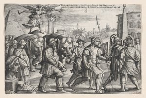 Der Triumph des Ruhms über die Keuschheit, aus den Triumphen von Petrarca