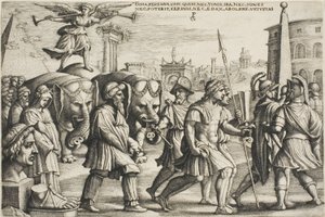 Der Triumph des Ruhms, Tafel drei aus den Triumphen von Petrarca