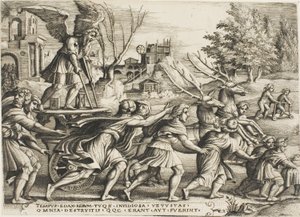 Der Triumph der Zeit, Platte vier aus Die Triumphe von Petrarca