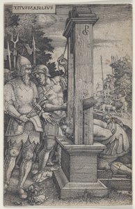 Titus Manlius, aus Römische Helden, 1535. von Georg Pencz