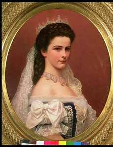 Kaiserin Elisabeth von Bayern (1837-98) in ungarischer Tracht, 1867