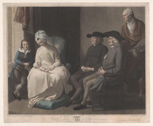 Porträt von Benjamin West mit seiner Familie