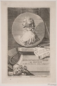 Die Schauspielerin Anna Catharina von Passow von Georg Vilhelm Baurenfeind