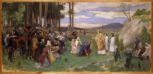Ansgar predigt das Christentum