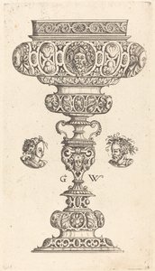 Kelch mit Kopf eines Kriegers von Georg Wechter I