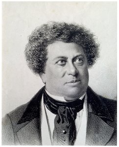 Porträt des Autors Alexandre Dumas von Georg Wilhelm Timm