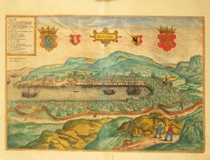 Bergen aus Civitates Orbis Terrarum von Georg Braun