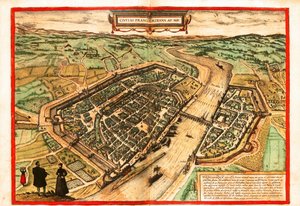 Frankfurt am Main von Georg and Hogenberg Franz (1535 90) Braun