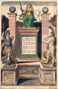 Titelblatt des Buches Civitates orbis terrarum von Braun und Hogenberg von Georg and Hogenberg Franz (1535 90) Braun