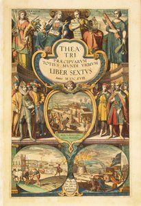 Frontispiz von Band VI aus Civitates Orbis Terrarum