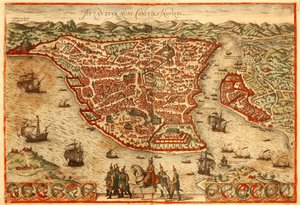 Istanbul von Georg and Hogenberg Franz (1535 90) Braun
