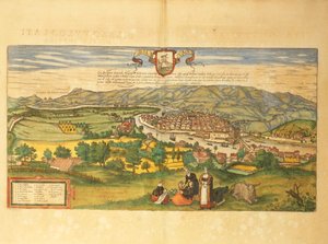 Karte von Bilbao aus Civitates Orbis Terrarum von Georg Braun and Hogenberg Franz