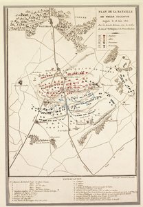 Karte der Schlacht von Waterloo