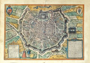 Mailand aus Civitates Orbis Terrarum von Georg Braun