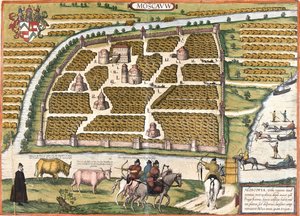 Moskau, Russland von Georg and Hogenberg Franz (1535 90) Braun