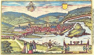 Munt, Munden, Schweiz von Georg and Hogenberg Franz (1535 90) Braun